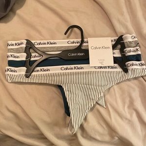 BNWT Calvin Klein 3 piece thong set